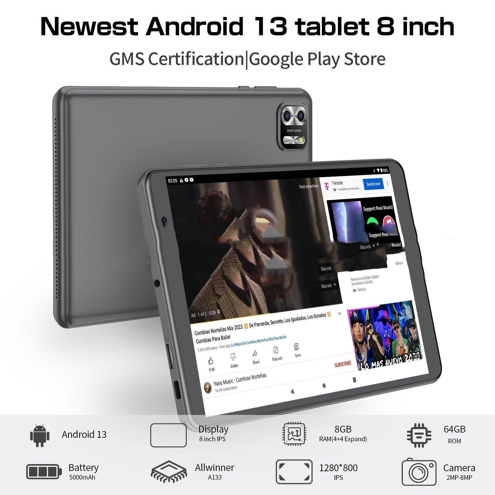 8-inch Eight-core Tablet PC Android 13 System 64g Large Capacity - EYESPHERE