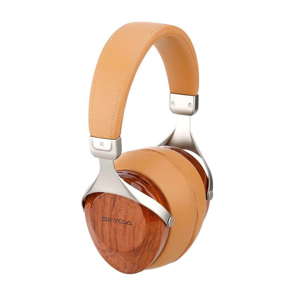 SIVGA SV021/Robin Over-ear Close-back Wood Headphone with Balanced High Fidelity Sound 50mm Wired Dynamic Driver Headset - EYESPHERE