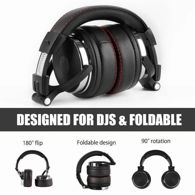 Oneodio Foldable Over-Ear Wired Headphone For Phone Computer PC Professional Studio Pro 30 50 Monitor DJ Headset Gaming Earphone - EYESPHERE