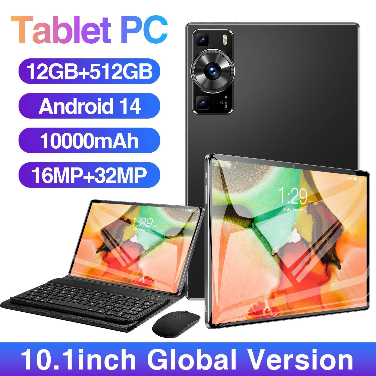 10.1-inch Tablet PC Bluetooth Learning Dual Card Android Smart Call - EYESPHERE