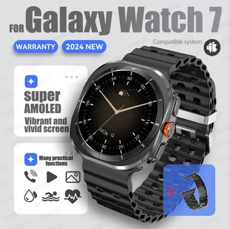 Brand For Samsung 32GB Memory Galaxy Watch7 Ultra Smart Bracelet Men NFC HD Sapphire Screen Bluetooth Call Waterproof Smartwatch - EYESPHERE