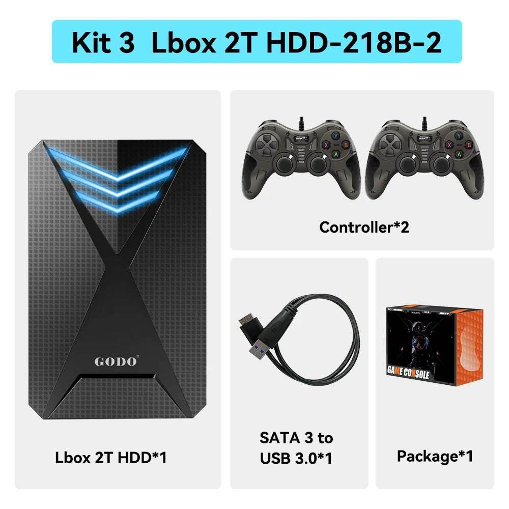 Launchbox 2T Game Hard Drive Disk for PS4/PS3/PS2/Wii/WiiU/GAMECUBE etc with 4200+ 3D/PC Games Portable Game Console For Laptop - EYESPHERE