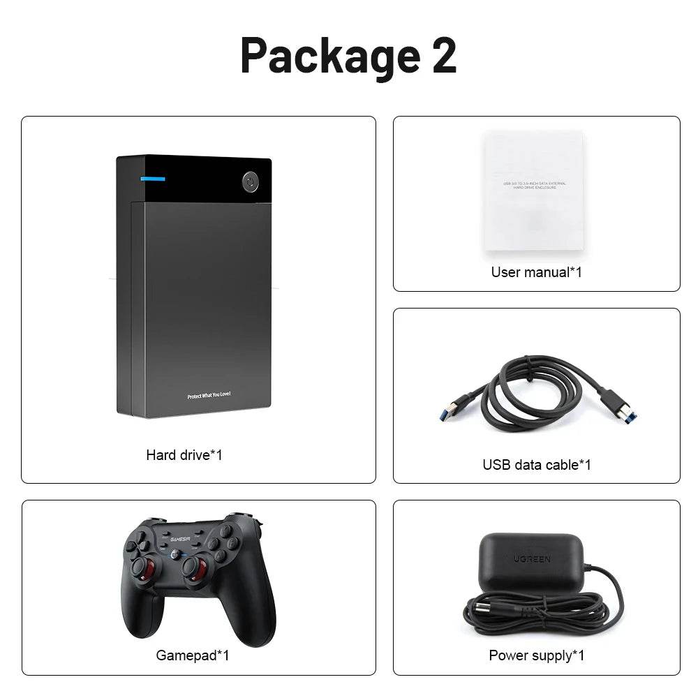 12TB Gaming HDD with Hyperspin Launchbox Retrobat Playnite with 86000+ Retro Video Games Super Console for PS3/PS2/PS/WII/WIIU - EYESPHERE