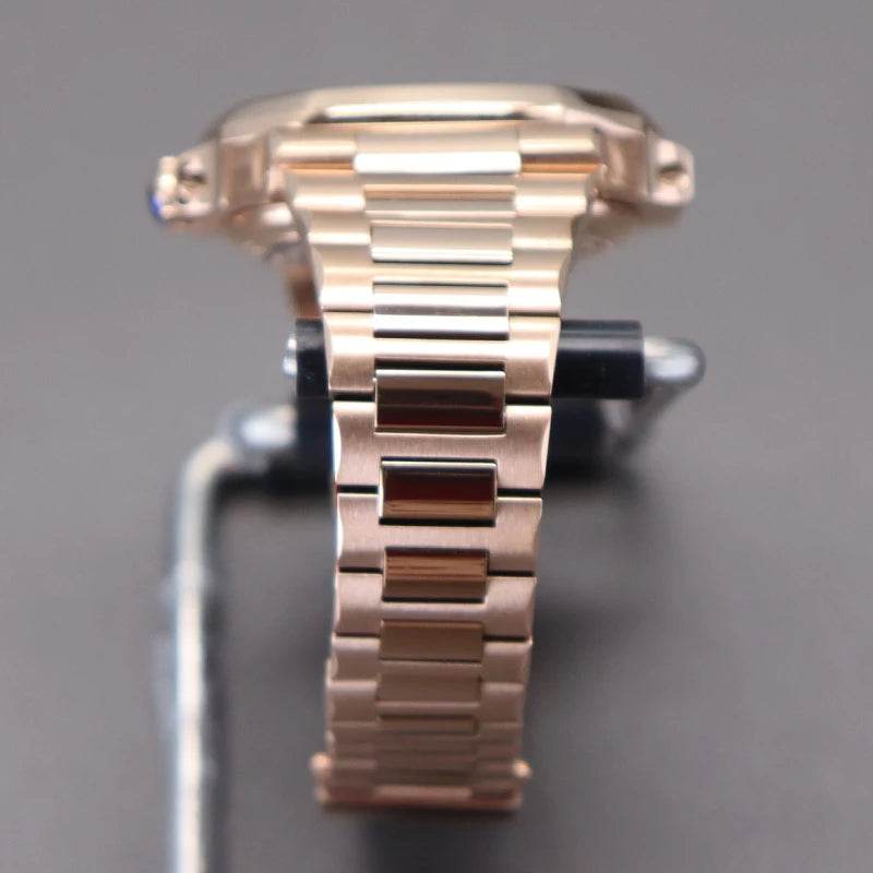 Rose Gold 40mm Watch Case Parts WatchBand For Modified Nautilus Seiko NH34 NH35 NH36 NH38 Movement 30.8mm Sapphire Crystal Glass - EYESPHERE