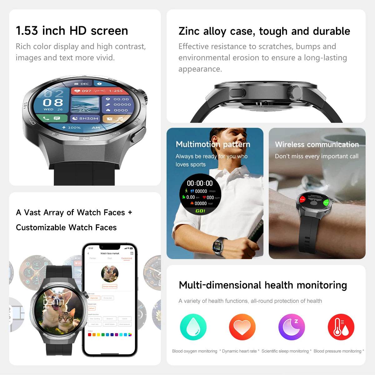 2025New For Huawei Watch GT5 Pro Smart Watch AMOLED Screen NFC GPS Tracker Bluetooth Call Health Waterproof Smartwatch Men Women - EYESPHERE