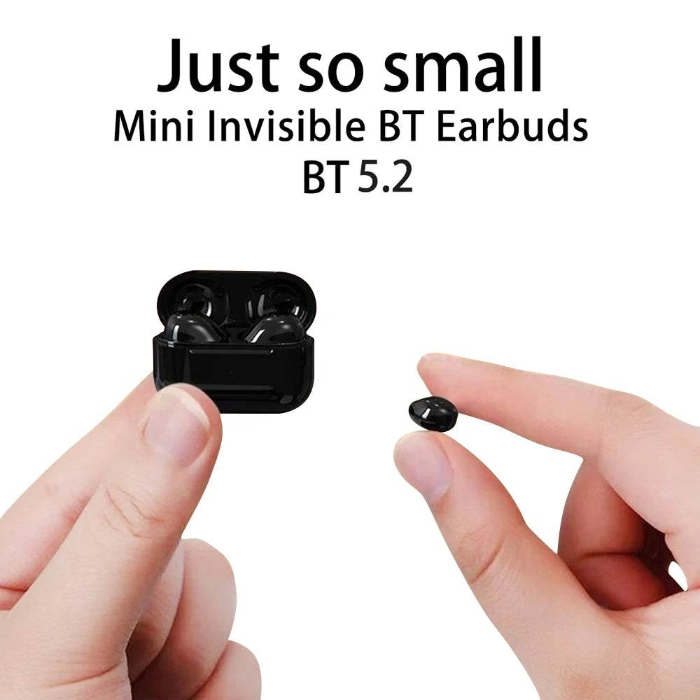 Invisible Earphones Mini Headphones Bluetooth TWS Wireless Touch Gaming NFC Semi-In-Ear Earbuds Noise Reduction Sports Headset - EYESPHERE