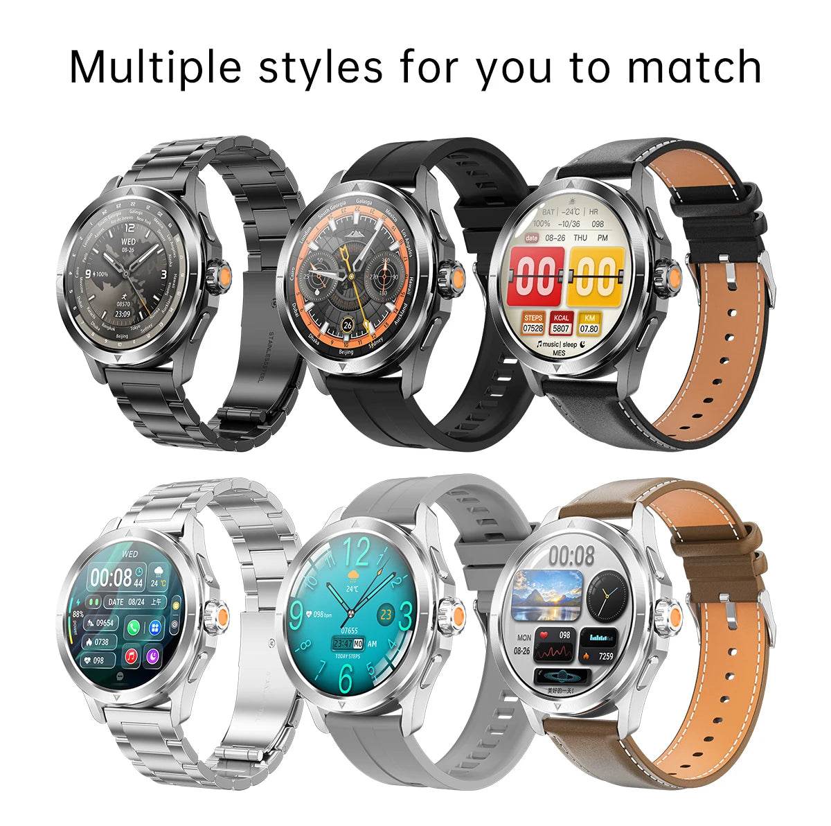 For Xiaomi S4 Ultra Outdoor Sports Smart Watch Men AMOLED Screen NFC GPS Compass Heart rate Waterproof Bluetooth Call SmartWatch - EYESPHERE