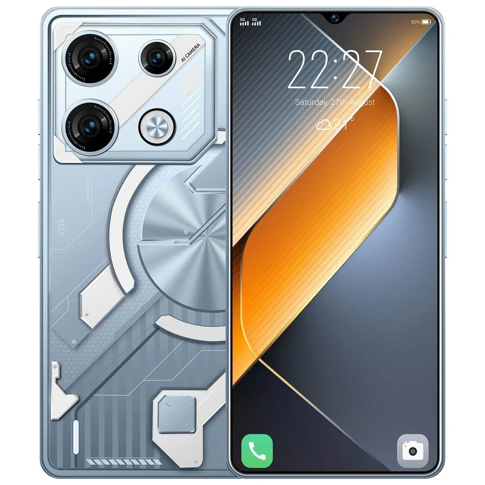 Original GT20 Pro - 7.3-inch Full-Screen Smartphone 16GB RAM 1TB Storage 108MP Camera Snapdragon 8 Gen3 Global 5G LTE Bands - EYESPHERE