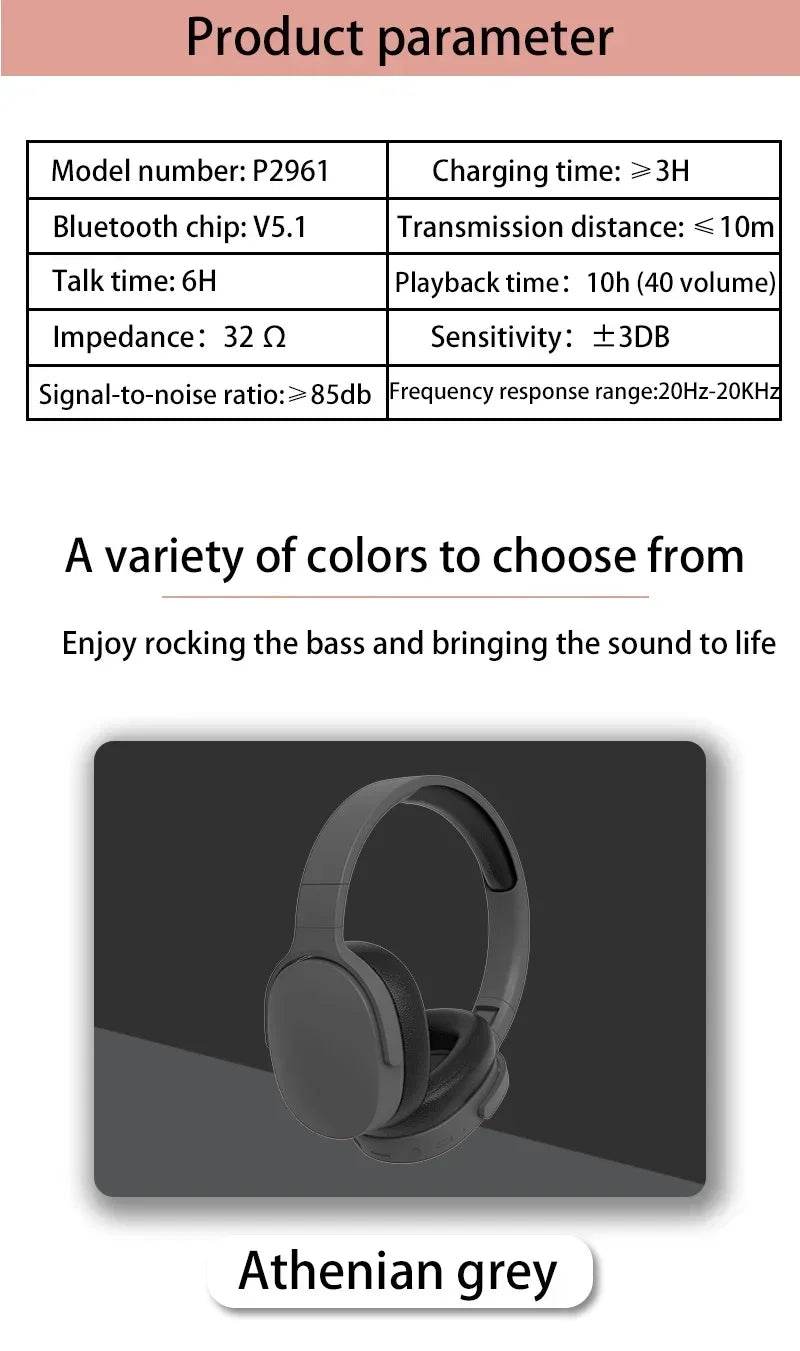 Xiaomi Original P2961 Wireless Headphones Bluetooth 5.3 Earphone For iPhone Samsung Stereo HIFI Headset Game Earbuds With Mic - EYESPHERE