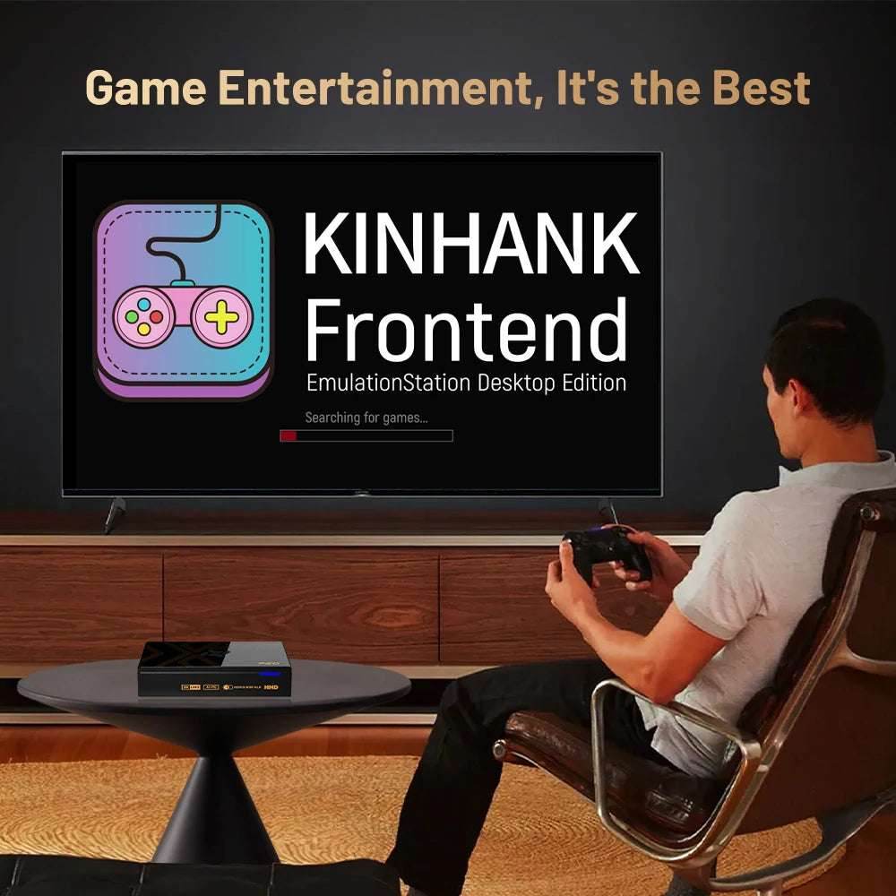 Kinhank Super Console X5 PRO Retro Video Game Consoles Plug and Play 4T with 16000 Games for PS2/WII/SS/DC/N64 Android 12 TV Box - EYESPHERE