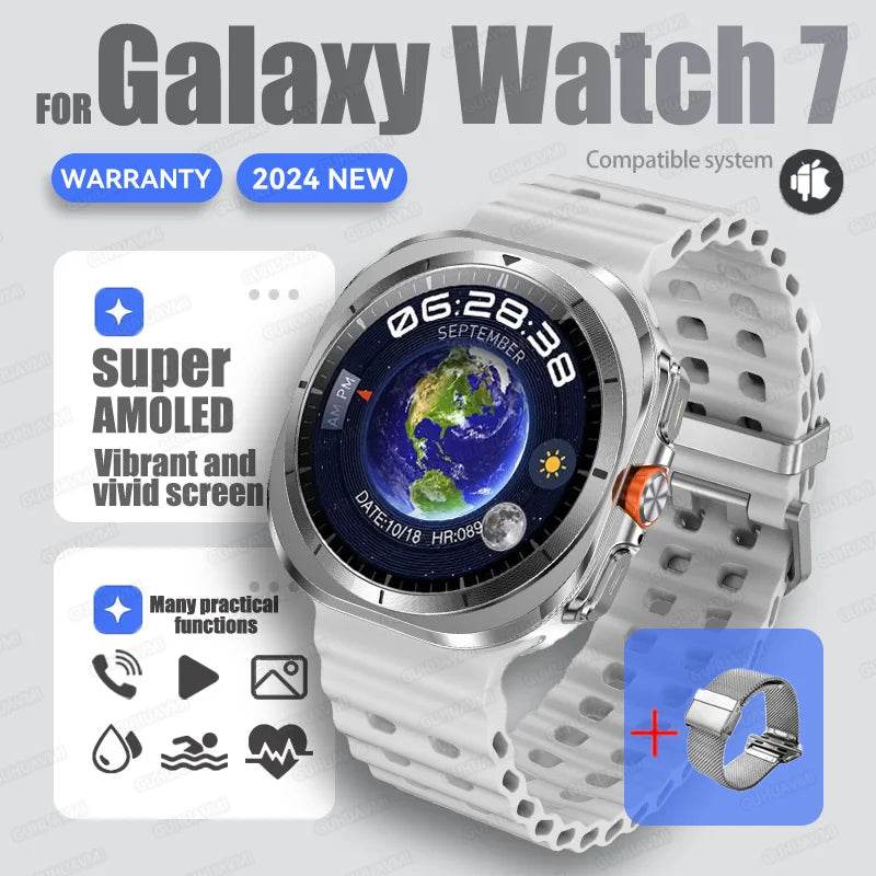 Brand For Samsung 32GB Memory Galaxy Watch7 Ultra Smart Bracelet Men NFC HD Sapphire Screen Bluetooth Call Waterproof Smartwatch - EYESPHERE