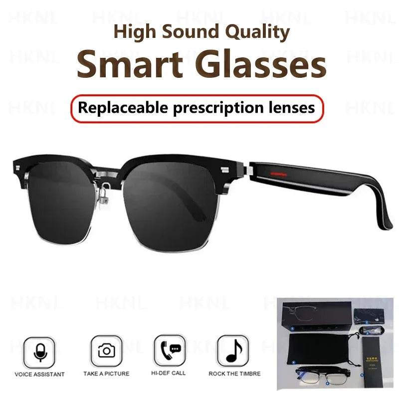 Camera Smart Music Sunglasses Earphones Wireless Bluetooth Headset HIFI Sound Headphone Driving Glasses Hands-free Call - EYESPHERE