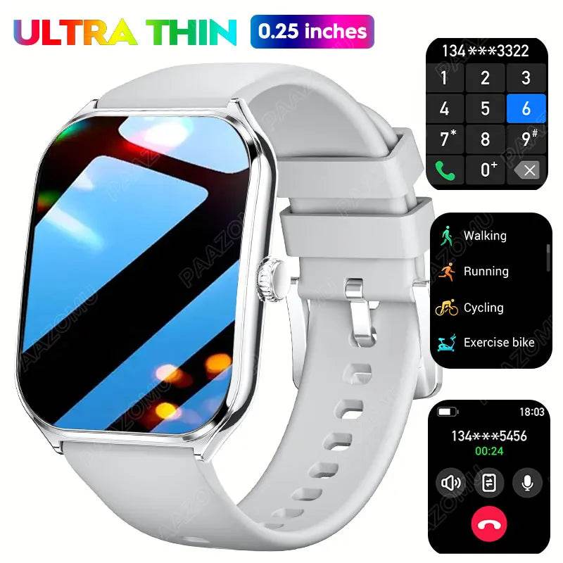 2025 New Smartwatch 0.25 inch Ultra-thin Bluetooth Call Health Monitor Watch IP68 Waterproof 100 Sport Smart Bracelet For HUAWEI - EYESPHERE