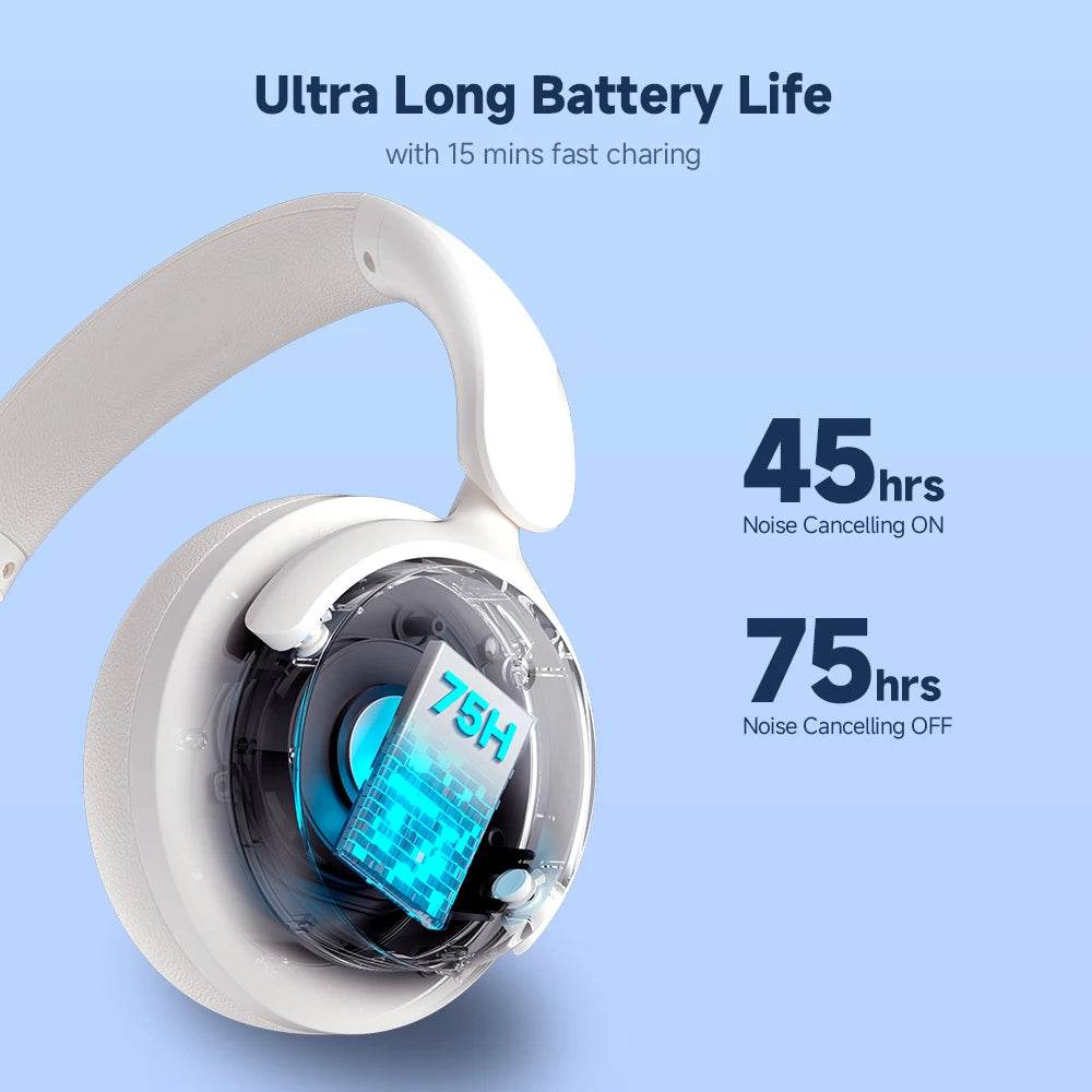 Edifier H9 Active Noise Cancelling Wireless Headphones Bluetooth 5.4 Headset Hi-Res Audio 75H Battery Life Foldable Design - EYESPHERE