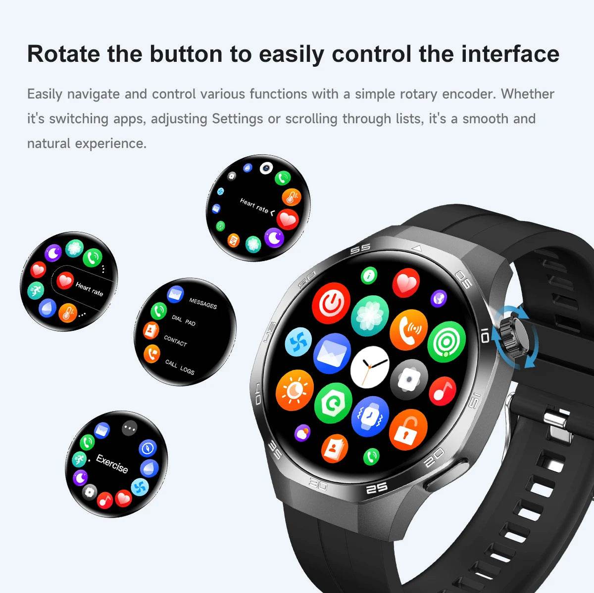 2025New For Huawei Watch GT5 Pro Smart Watch AMOLED Screen NFC GPS Tracker Bluetooth Call Health Waterproof Smartwatch Men Women - EYESPHERE