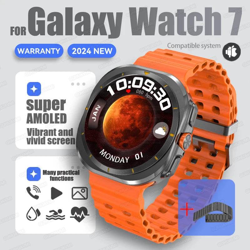 Brand For Samsung 32GB Memory Galaxy Watch7 Ultra Smart Bracelet Men NFC HD Sapphire Screen Bluetooth Call Waterproof Smartwatch - EYESPHERE