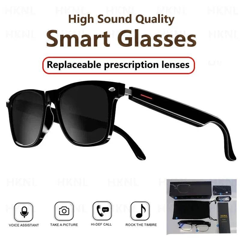 Camera Smart Music Sunglasses Earphones Wireless Bluetooth Headset HIFI Sound Headphone Driving Glasses Hands-free Call - EYESPHERE