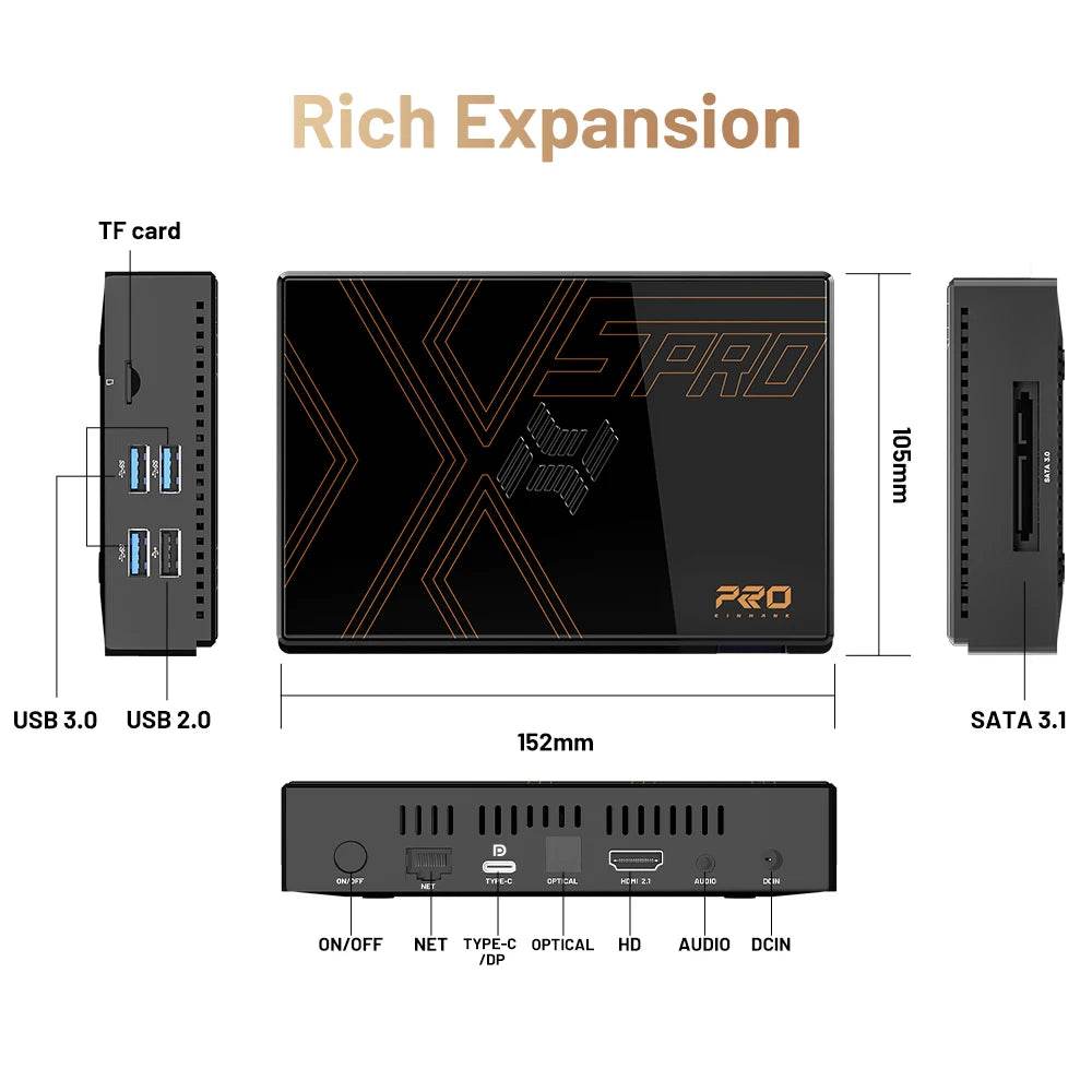 Kinhank Super Console X5 PRO Retro Video Game Console RK3588 8GDDR4 with 4T HDD 16000+ Games Plug and Play for PS2/PS1/SS/DC/N64 - EYESPHERE