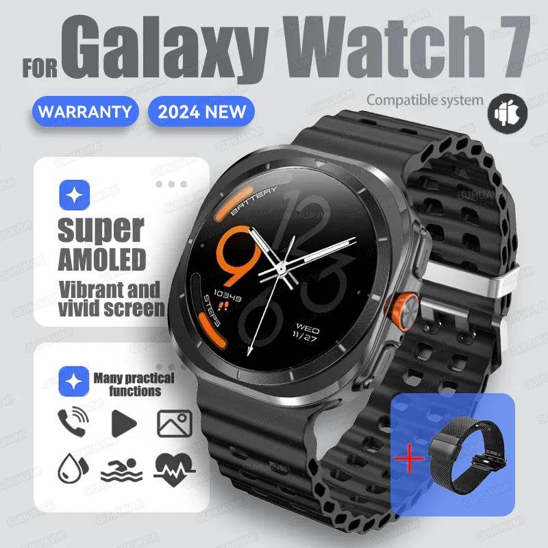 Brand For Samsung 32GB Memory Galaxy Watch7 Ultra Smart Bracelet Men NFC HD Sapphire Screen Bluetooth Call Waterproof Smartwatch - EYESPHERE