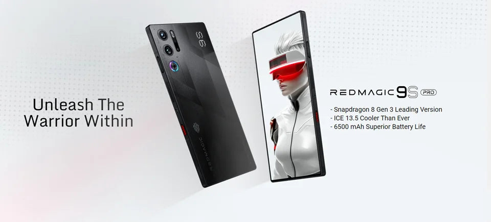 RedMagic 9s Pro 5G Global Version  Gaming Phone 6.8" Snapdragon 8 Gen 3 Leading Version 6500mAh 80W Charge 50MP NFC