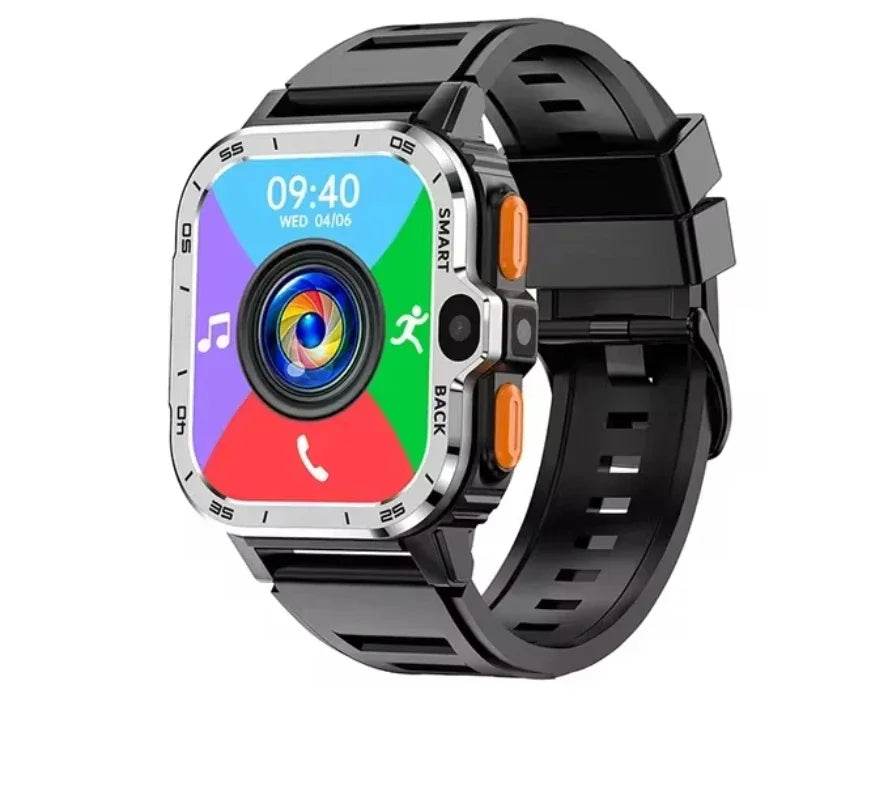 ROM NFC GPS WiFi Waterproof Google Play Smart Bracelet 5G Sim Card Small Mobile Phone Smart Watch HD Dual Camera 64GB/16GB - EYESPHERE