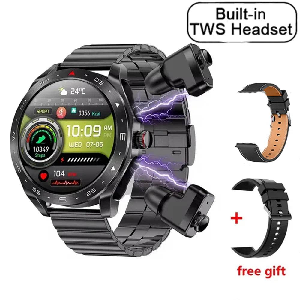 2024 TWS 2-in-1 Bluetooth Earphones Men Smart Watch Bluetooth Call GPS Motion Trajectory HIFI 9D Sound Quality Women Smartwatch - EYESPHERE