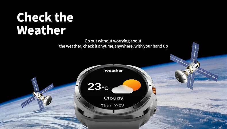 For Samsung Galaxy Watch 7 Ultra New GPS Track Smart Watch Men AMOLED Always Display Clock BT Talk NFC Sport Smartwatches Women - EYESPHERE