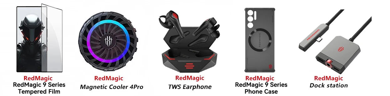 RedMagic 9s Pro 5G Global Version  Gaming Phone 6.8" Snapdragon 8 Gen 3 Leading Version 6500mAh 80W Charge 50MP NFC