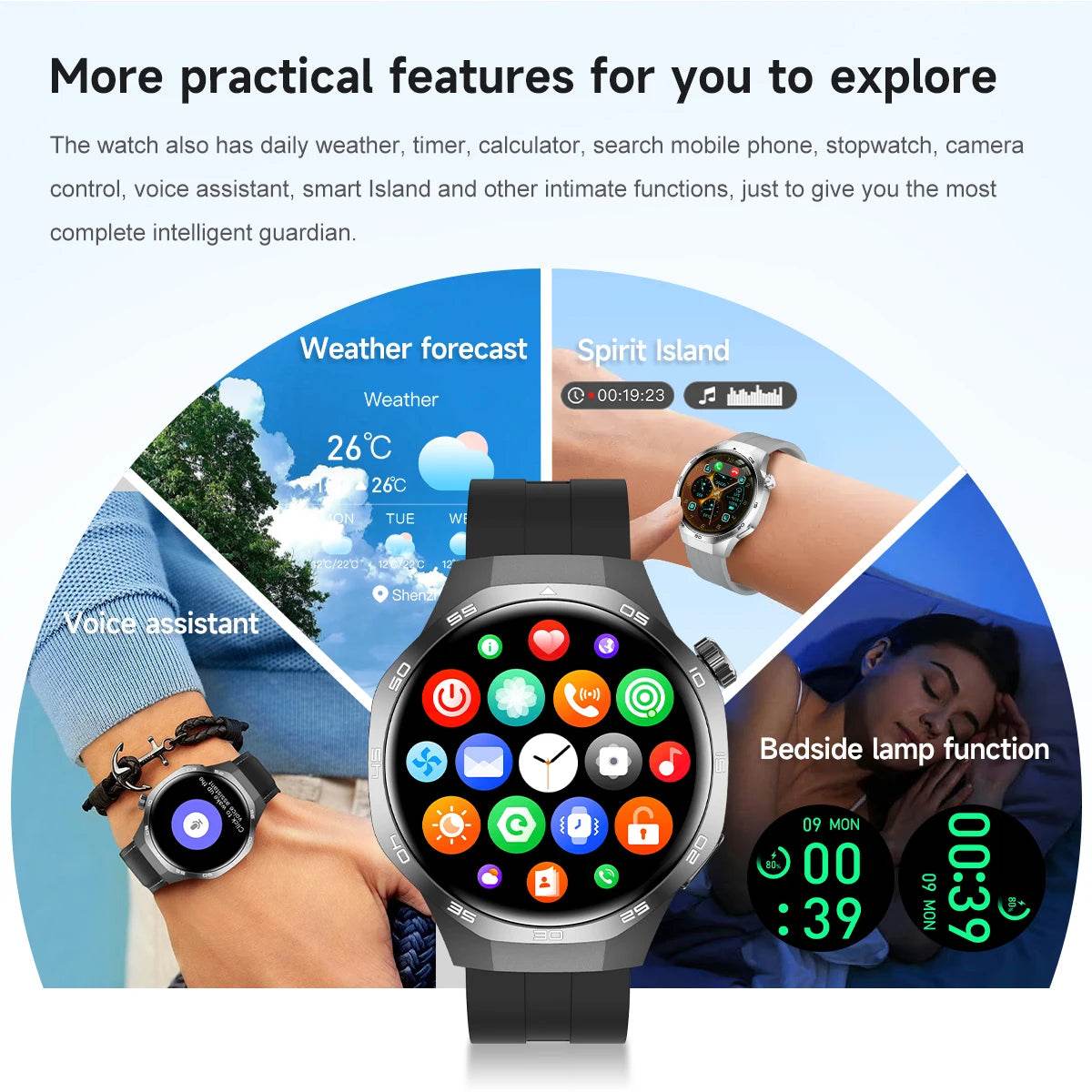 2025New For Huawei Watch GT5 Pro Smart Watch AMOLED Screen NFC GPS Tracker Bluetooth Call Health Waterproof Smartwatch Men Women - EYESPHERE