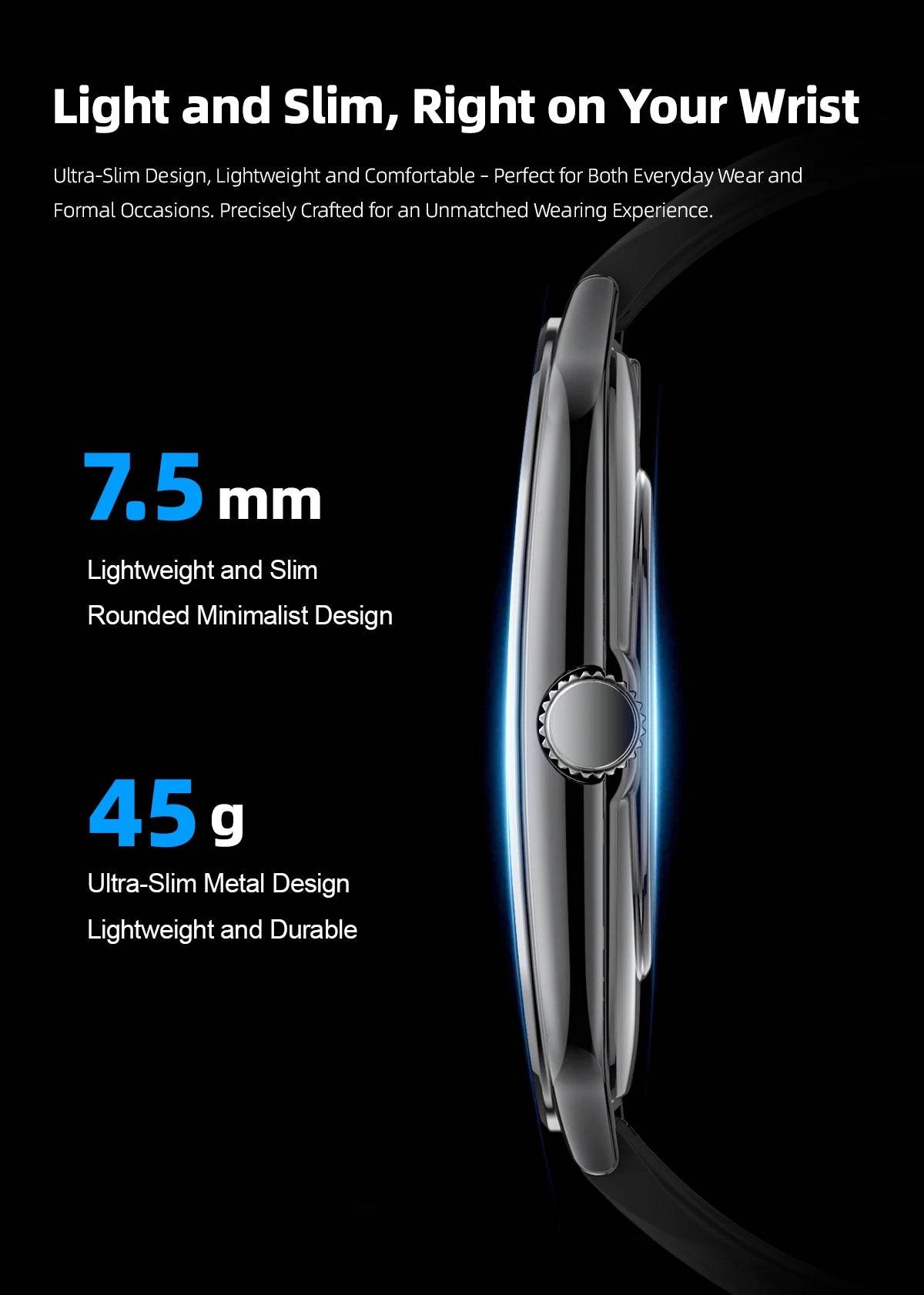 2025 New Smartwatch 0.25 inch Ultra-thin Bluetooth Call Health Monitor Watch IP68 Waterproof 100 Sport Smart Bracelet For HUAWEI - EYESPHERE