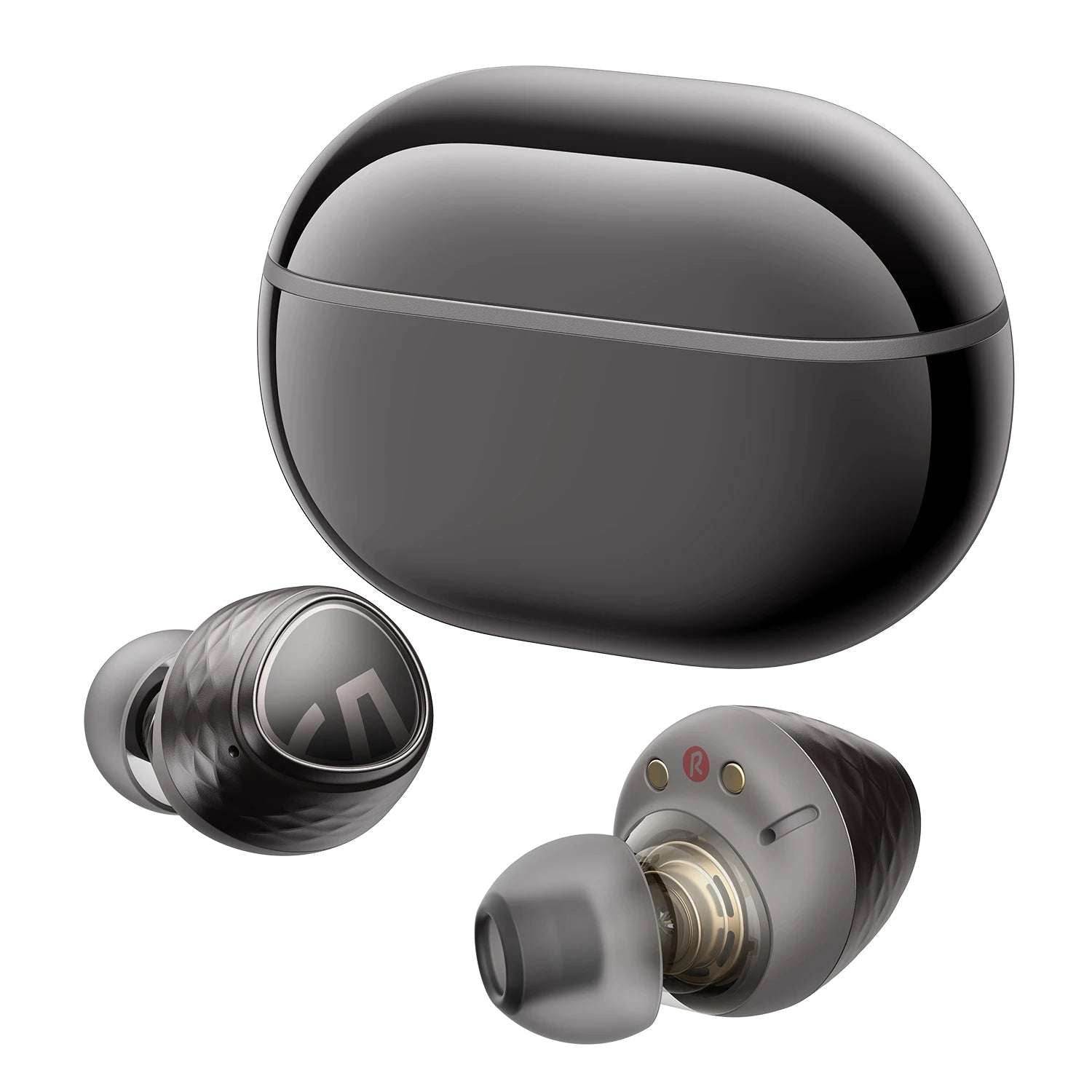 SoundPEATS Engine4 Hi-Res Bluetooth 5.3 Wireless Earbuds with LDAC, Coaxial Dual Dynamic Drivers for Stereo Sound, Total 43 Hrs - EYESPHERE