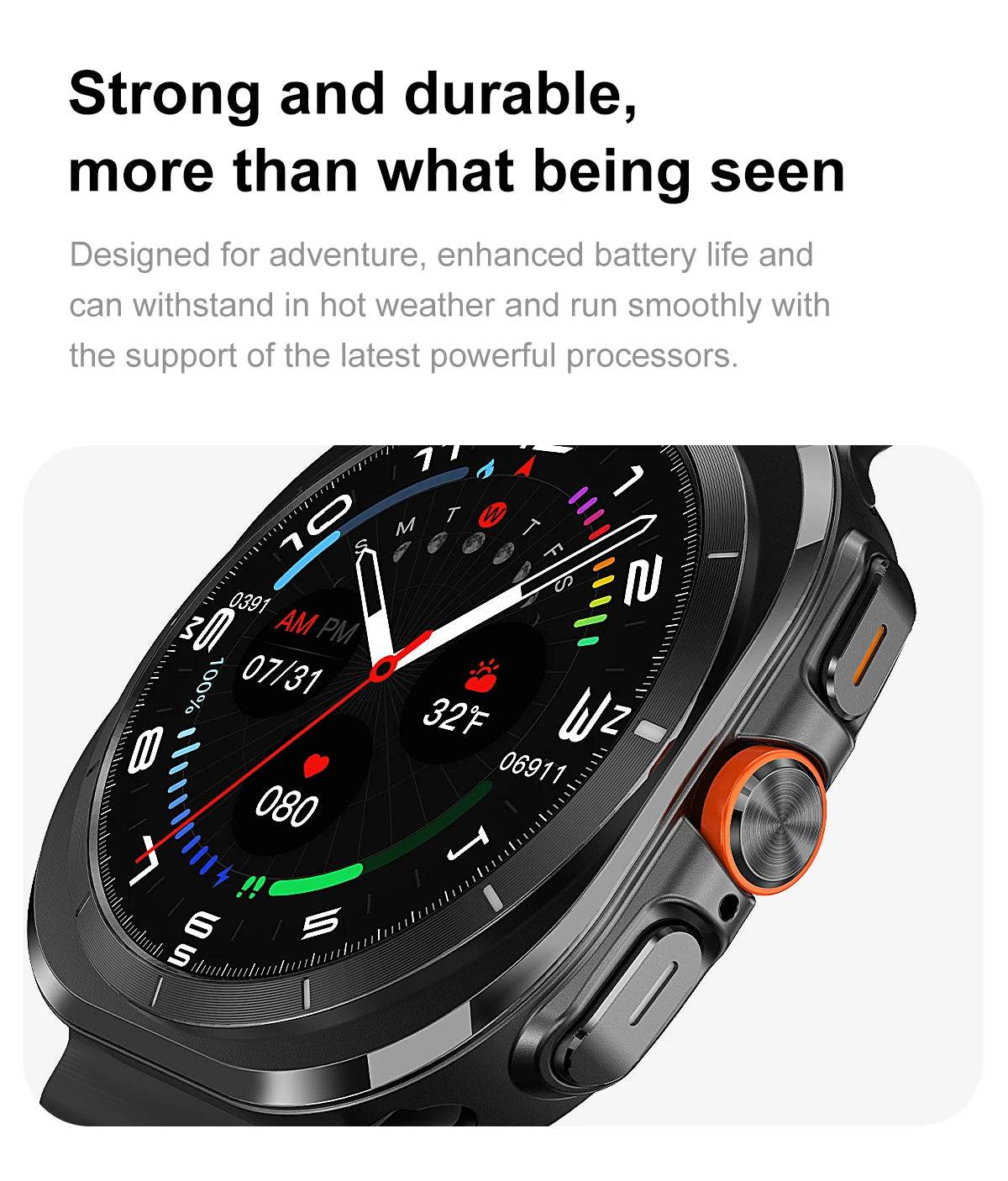 Brand For Samsung 32GB Memory Galaxy Watch7 Ultra Smart Bracelet Men NFC HD Sapphire Screen Bluetooth Call Waterproof Smartwatch - EYESPHERE