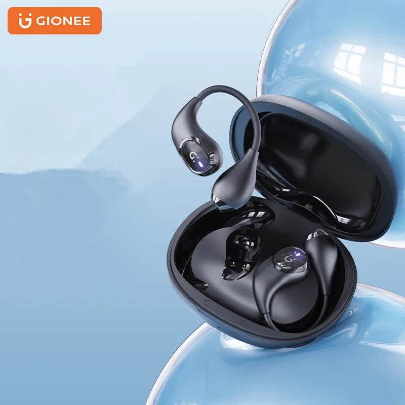 GIONEE Wireless Bluetooth 5.3 Earphones Earclip TWS Bone Conduction Headphones 360°ACS Sound Sport Earbuds Headset with Mic - EYESPHERE