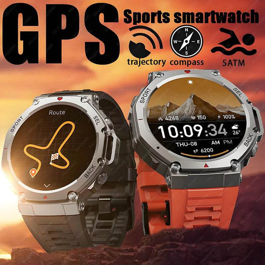 GPS trajectory Smart Watch 5 ATM Waterproof Built-in Dual-band GNSS Compass Military Sport Smartwatch Men 2025 New for Xiaomi - EYESPHERE