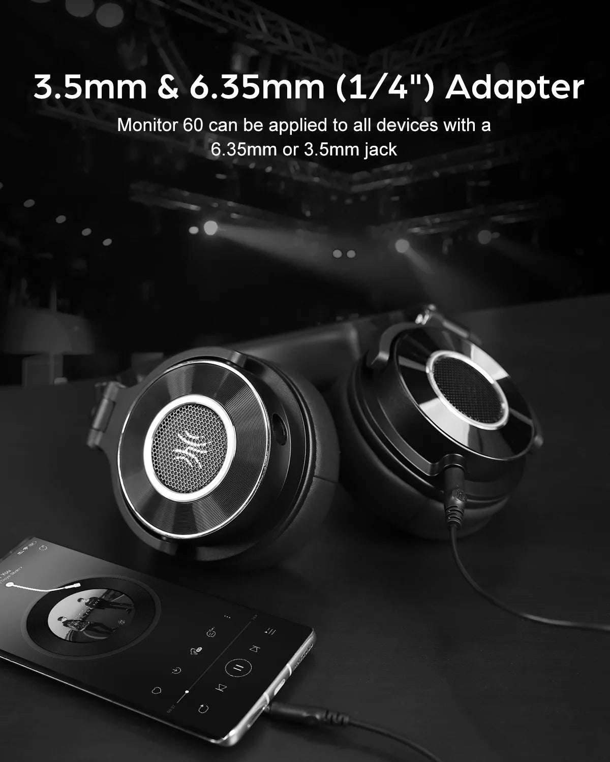 Oneodio Monitor 60 Wired Headphones Professional Studio Headphones Stereo Over Ear Headset With Hi-Res Audio Microphone For DJ - EYESPHERE