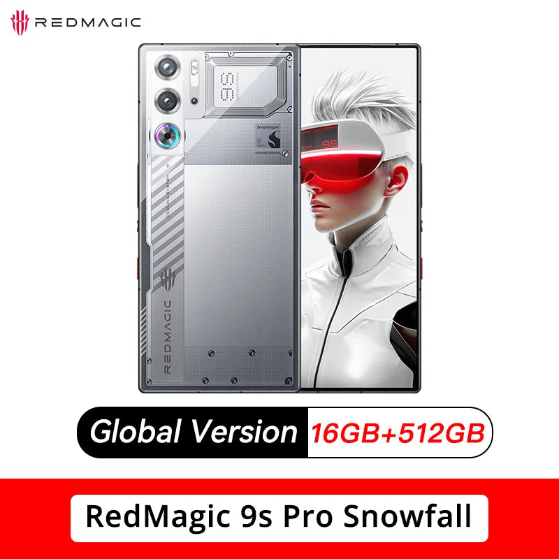 RedMagic 9s Pro 5G Global Version  Gaming Phone 6.8" Snapdragon 8 Gen 3 Leading Version 6500mAh 80W Charge 50MP NFC