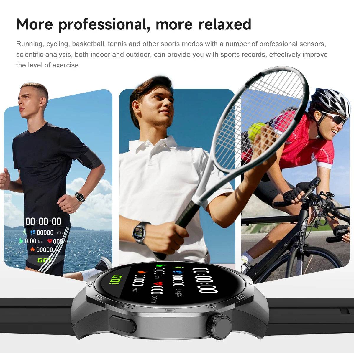 2025New For Huawei Watch GT5 Pro Smart Watch AMOLED Screen NFC GPS Tracker Bluetooth Call Health Waterproof Smartwatch Men Women - EYESPHERE