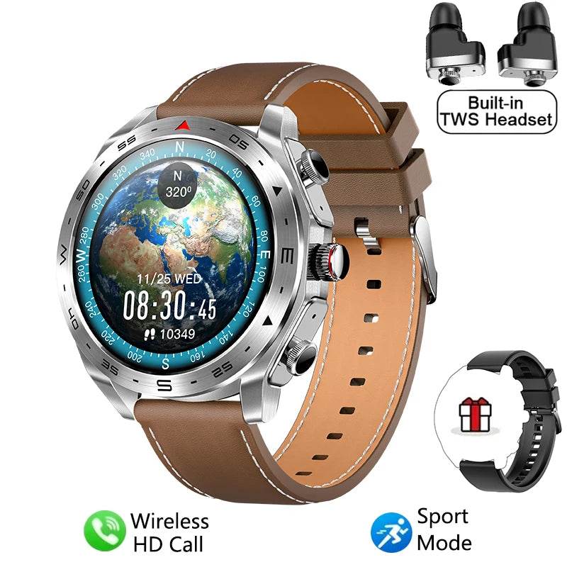 2024 TWS 2-in-1 Bluetooth Earphones Men Smart Watch Bluetooth Call GPS Motion Trajectory HIFI 9D Sound Quality Women Smartwatch - EYESPHERE