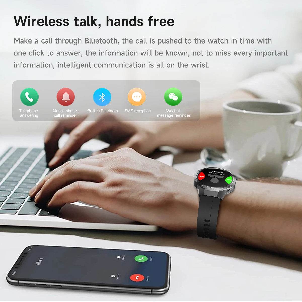 2025New For Huawei Watch GT5 Pro Smart Watch AMOLED Screen NFC GPS Tracker Bluetooth Call Health Waterproof Smartwatch Men Women - EYESPHERE