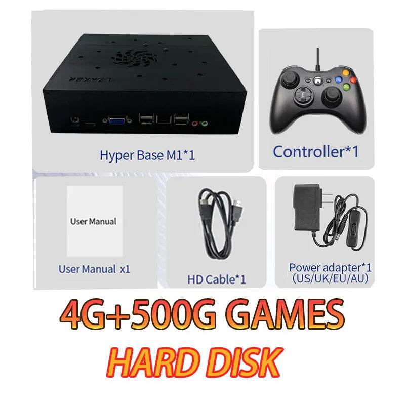 Retro X8 Gaming Console 500GB Loaded 70000+ Games for Wii PS2 DC PSP GAMECUBE Plug-and-Play On TV Windows 11 Children's Gift - EYESPHERE