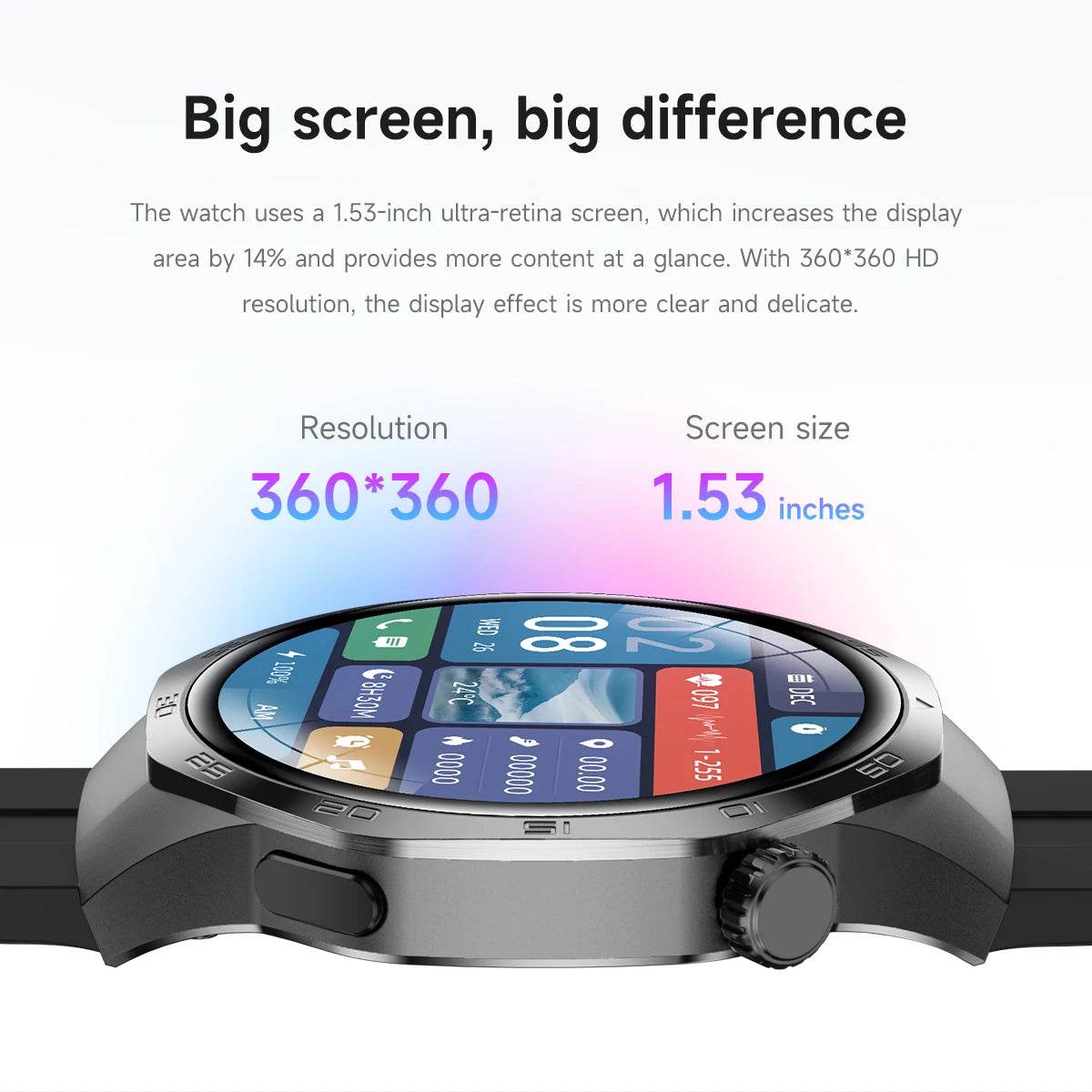 2025New For Huawei Watch GT5 Pro Smart Watch AMOLED Screen NFC GPS Tracker Bluetooth Call Health Waterproof Smartwatch Men Women - EYESPHERE