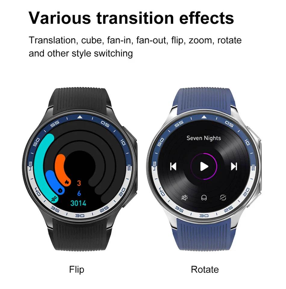 2025 New For OPPO Xiaomi 32G Memory Smart Watch Men Full Touch HD AMOLED Screen Music Fitness Tracker Bluetooth Call Smartwatch - EYESPHERE