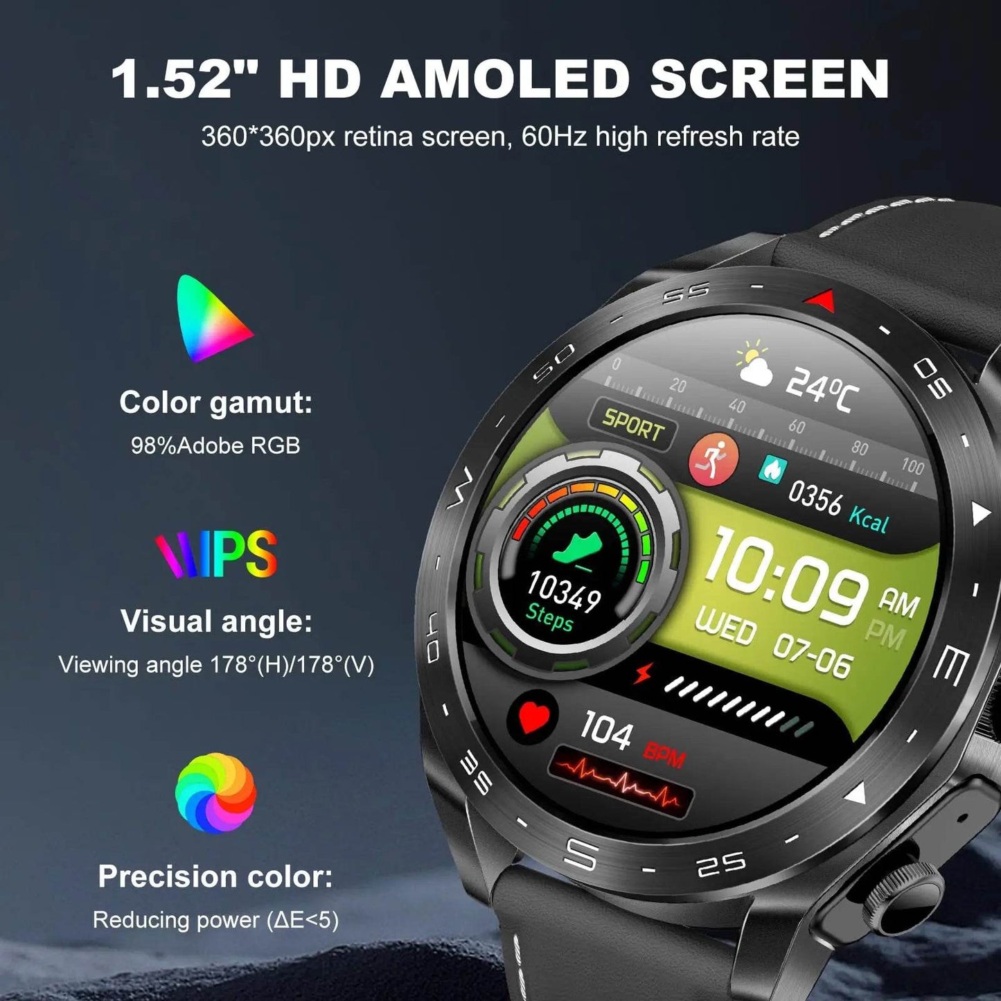 2024 TWS 2-in-1 Bluetooth Earphones Men Smart Watch Bluetooth Call GPS Motion Trajectory HIFI 9D Sound Quality Women Smartwatch - EYESPHERE