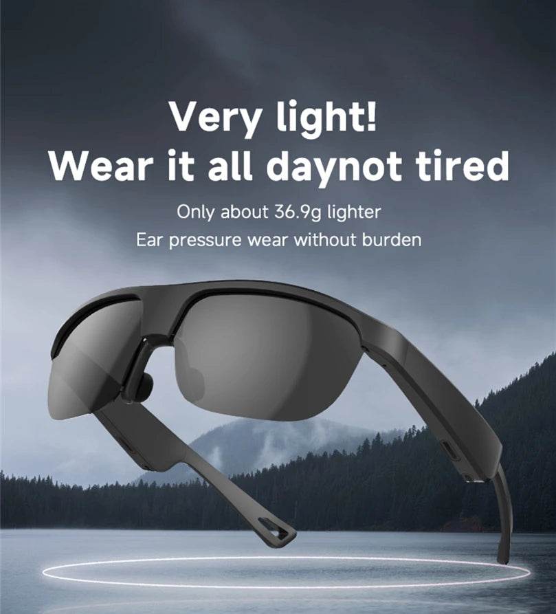 Camera Smart Glasses Bluetooth Call Voice Assistant Listen Music Glasses Smart Sports Polarized Sunglasses Anti-Blue Eyeglasses - EYESPHERE