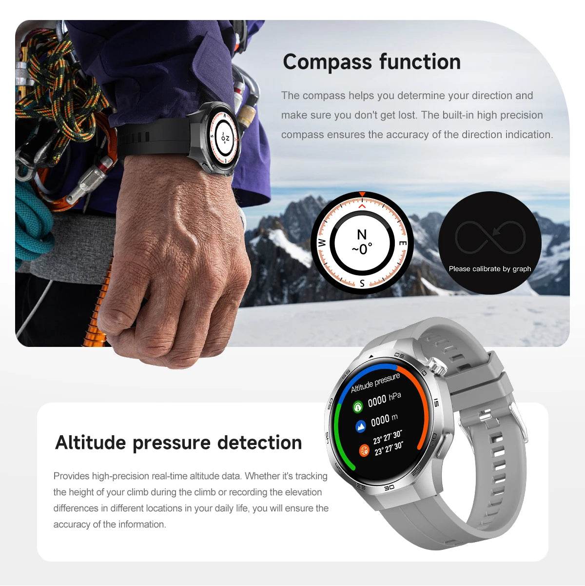 2025New For Huawei Watch GT5 Pro Smart Watch AMOLED Screen NFC GPS Tracker Bluetooth Call Health Waterproof Smartwatch Men Women - EYESPHERE