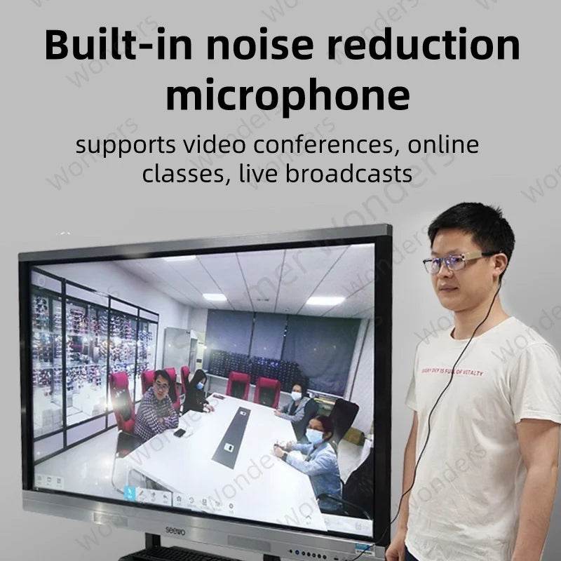 HD Glasses Camera Smart USB Video Recorder on Glasses Legs Built-in Microphone support Android phones - EYESPHERE