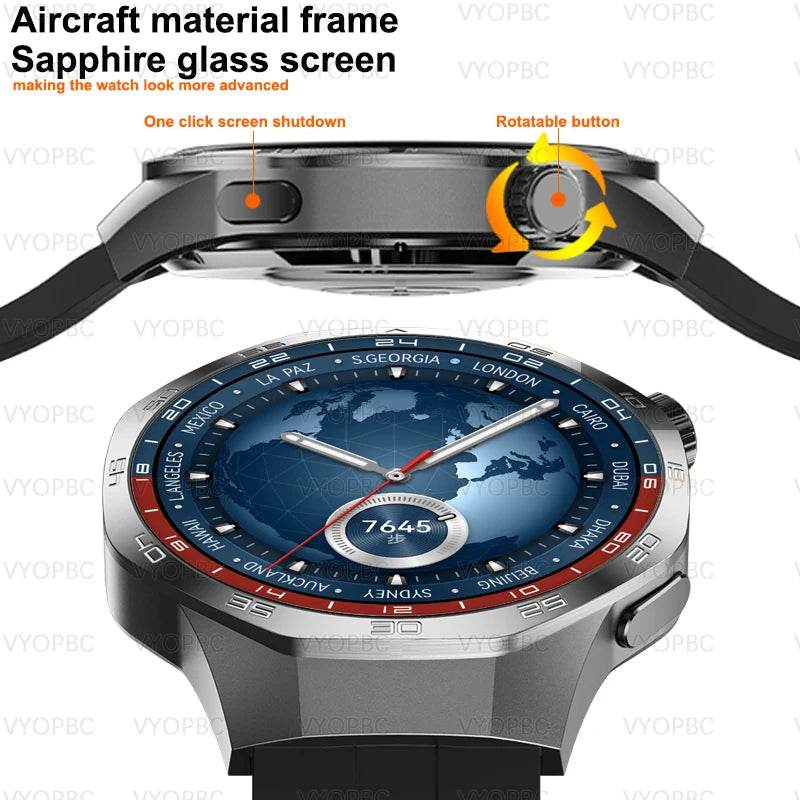 2025New For Huawei Watch GT5 Pro Smart Watch AMOLED Screen NFC GPS Tracker Bluetooth Call Health Waterproof Smartwatch Men Women - EYESPHERE