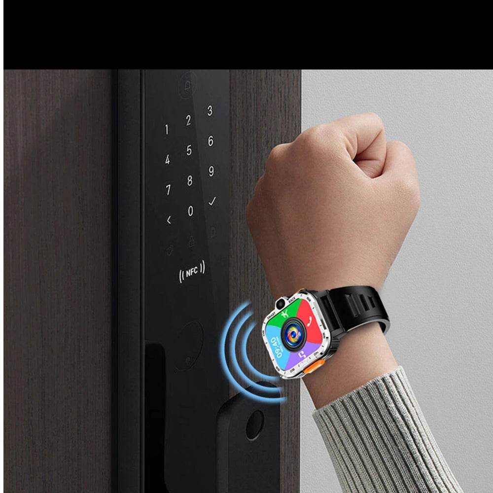 ROM NFC GPS WiFi Waterproof Google Play Smart Bracelet 5G Sim Card Small Mobile Phone Smart Watch HD Dual Camera 64GB/16GB - EYESPHERE