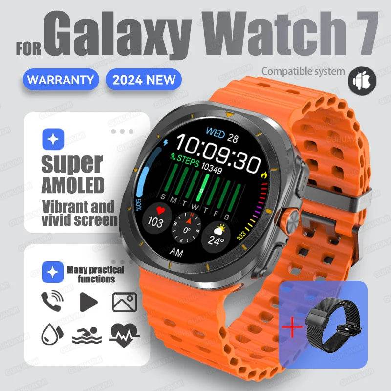 Brand For Samsung 32GB Memory Galaxy Watch7 Ultra Smart Bracelet Men NFC HD Sapphire Screen Bluetooth Call Waterproof Smartwatch - EYESPHERE