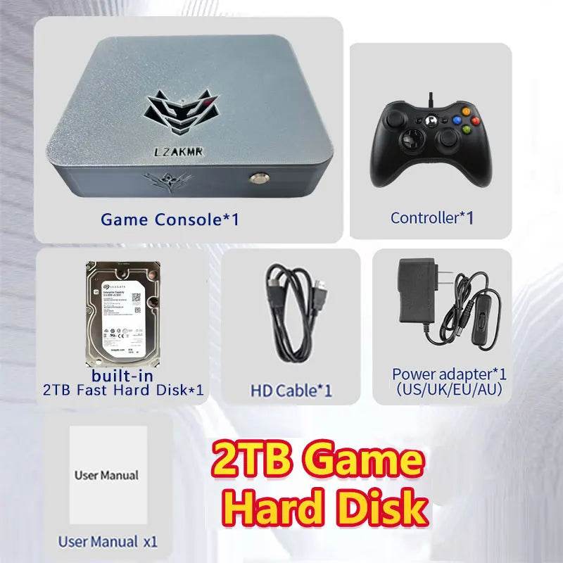 LZAKMR NEW Upgrade AK1 Pro Game Box Dual System Windows11 2TBGame System 99999+GAME For PS2 PS3 WII SS GAMECUBE Sega Saturn - EYESPHERE